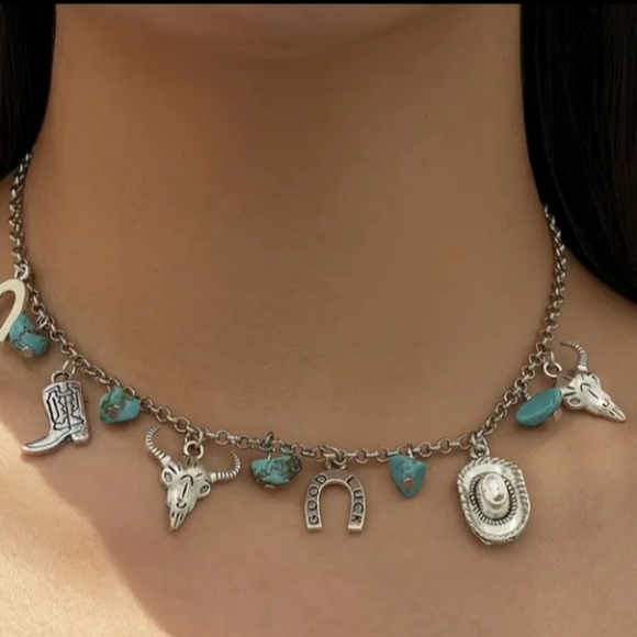 Western style with Pendents and Turquoise - Picture 1 of 1